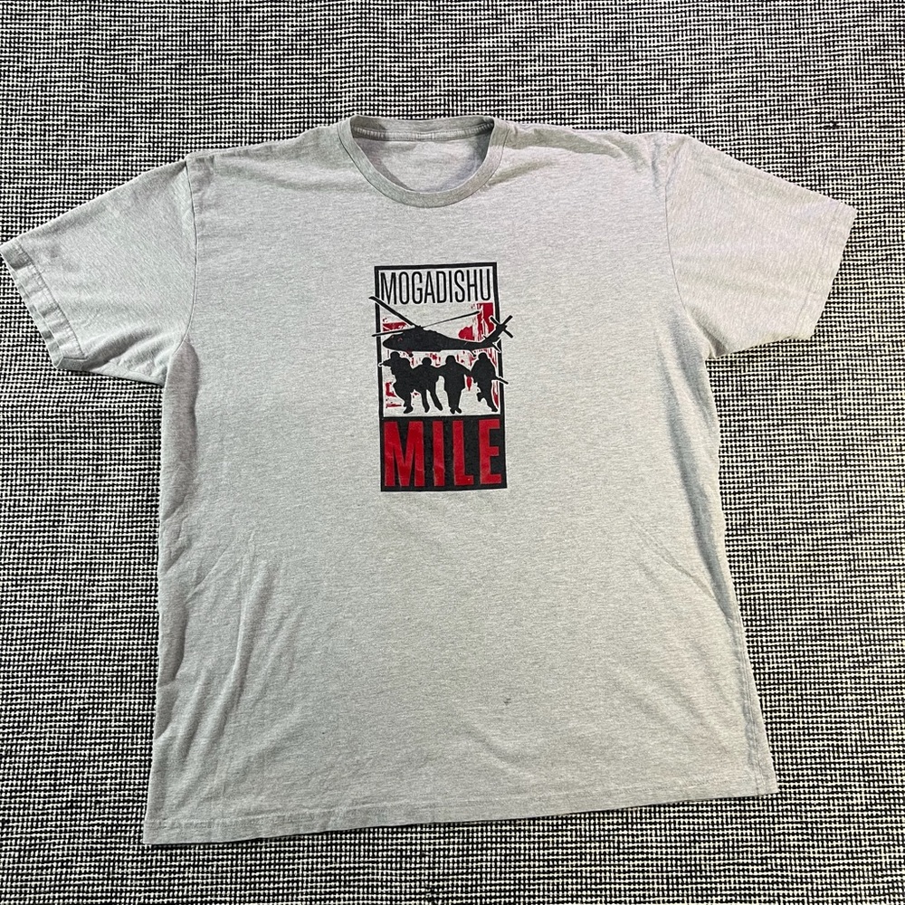 Mogadishu Mile 30th Anniversary T-Shirt Heather Gray, Adult, Size 2XL‎ Ranger/